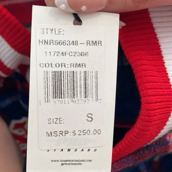 Men’s New NY Rangers Jacket Sz S Official Licensed Goods 2 Pkts In&Out Zip Frnt - Picture 11 of 16